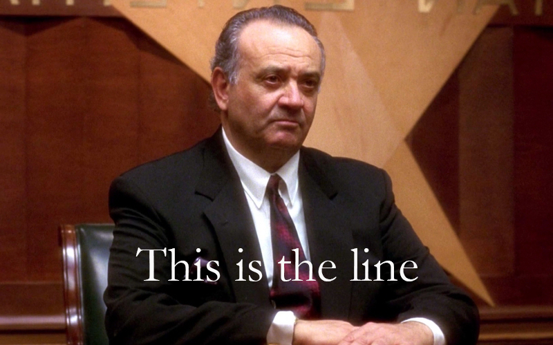 This is the line
